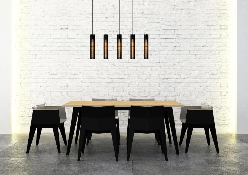 Lucide LIONEL - Pendant light - 5xE27 - Black - atmosphere 4